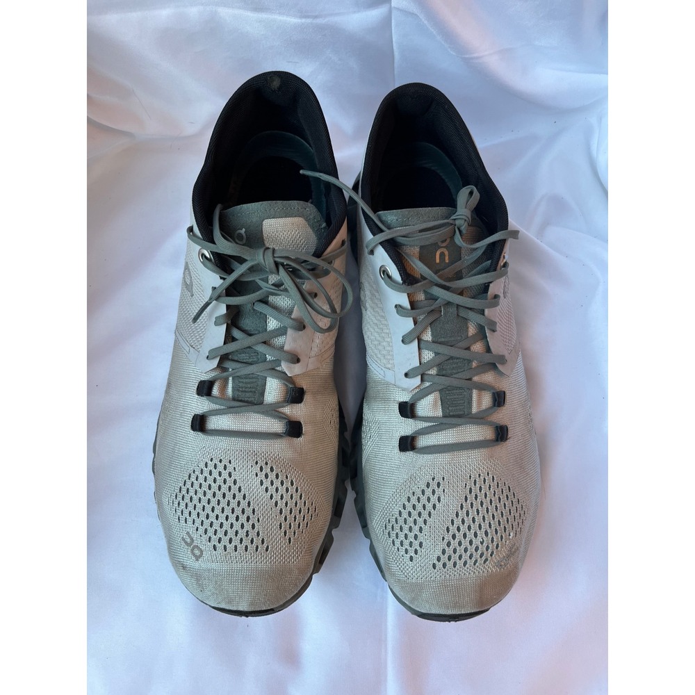 On Cloud X Men's Running Shoe Glacier Olive Sz 10.5 Sneaker